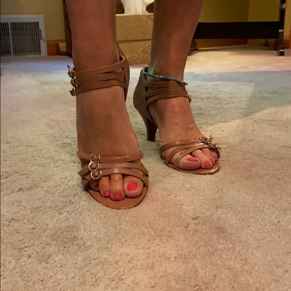 Strappy heels